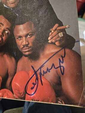 Red Boxing Gloves Signed Photo - Unbranded